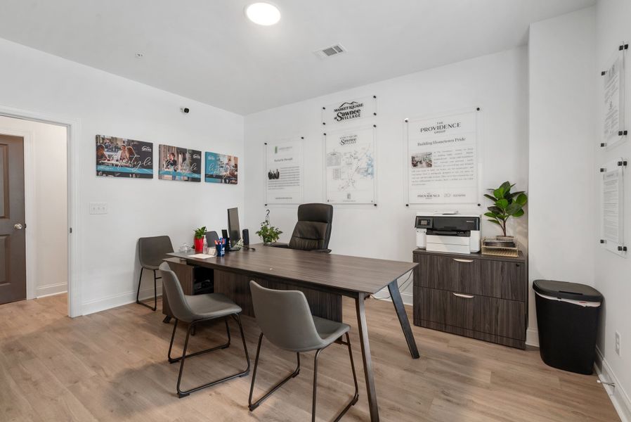 Representative furnished interior of a home built from the The Oleander by The Providence Group in Market Square at Sawnee Village, Cumming (Image 8).