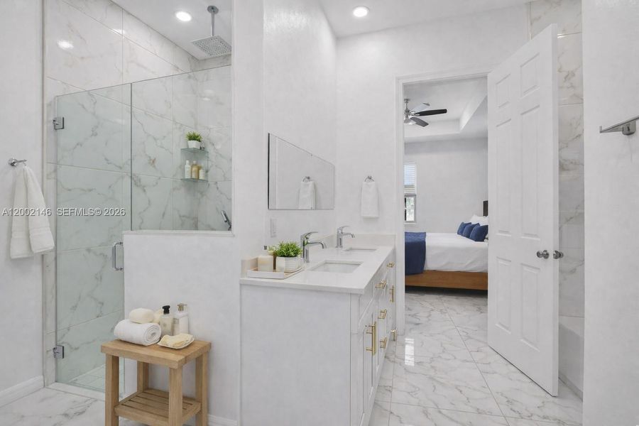 Furnished interior view inside a new home in , Lehigh Acres (Image 16).