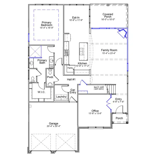 2D floor plan layout of this home in Brayden, Advance, NC (Image 3).