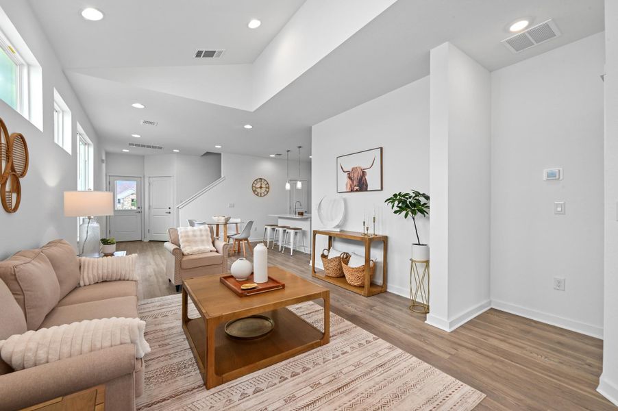 Furnished interior view inside a new home in , Buda (Image 14).