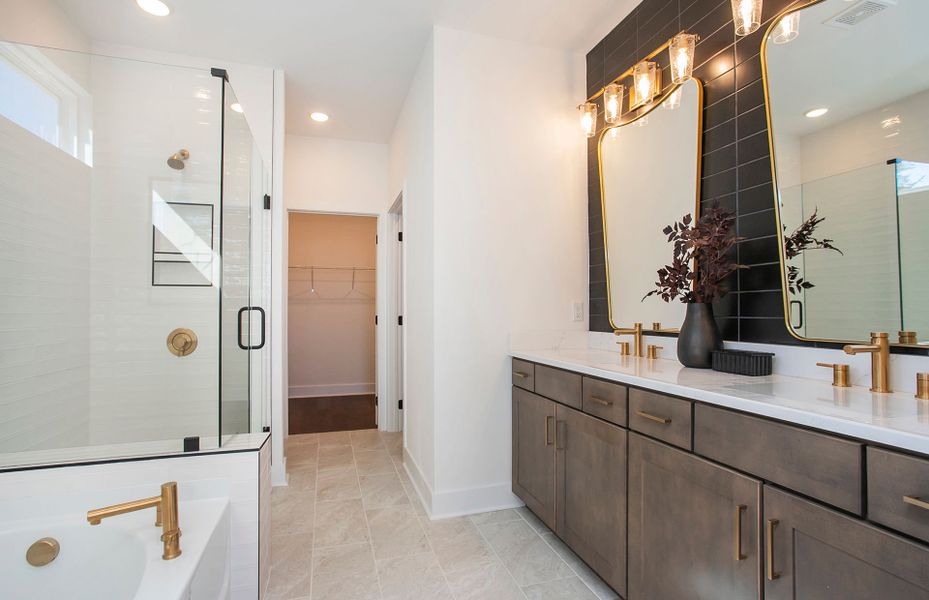 Mystique Owner's Bath at Active Adult Community Del Webb Barton Village near Nashville.