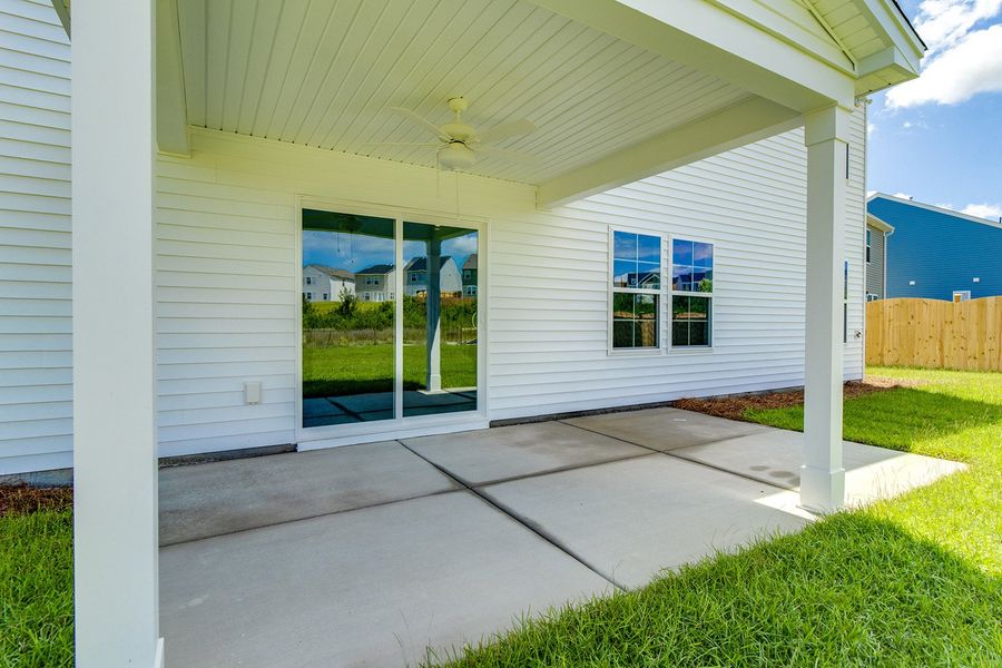 Exterior details and patio area of a home in Ellington, Elgin (Image 21). Exterior details and patio area of a home in Ellington, Elgin (Image 21).