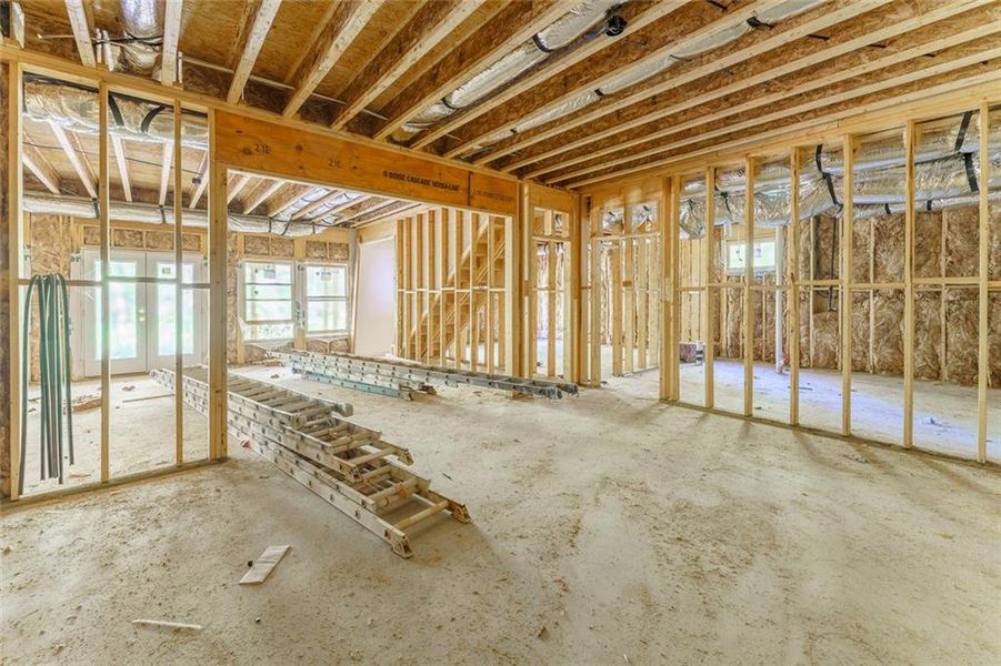 In-progress construction of a new home in , Canton, GA (Image 6).
