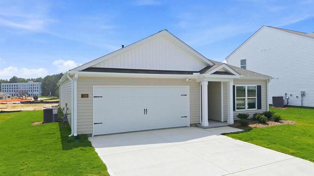 Front exterior of a new home in Hunter Hill, Rocky Mount, NC, highlighting curb appeal (Image 20).