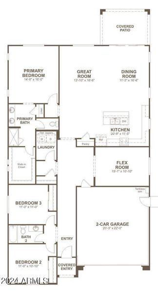 Agate 3 Bed 2 Bath plus Flex