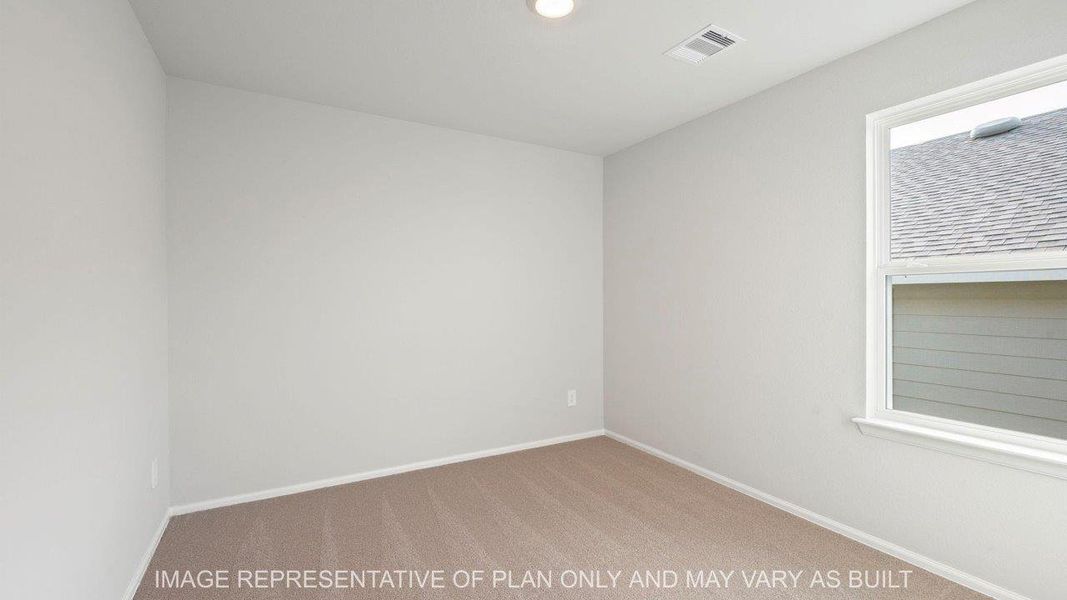 Representative unfurnished interior of a home built from the Easton by D.R. Horton in Wilkins Valley, Brenham (Image 17).
