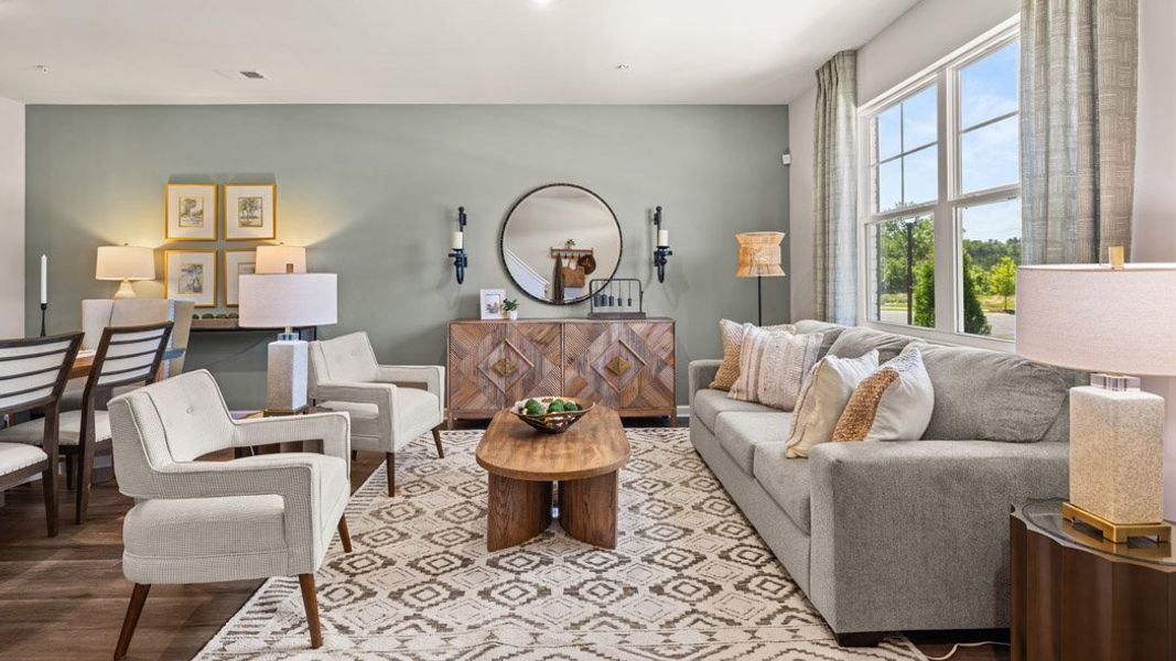 Representative furnished interior of a home built from the Ashley by D.R. Horton in Echo Glen, Stockbridge (Image 12).