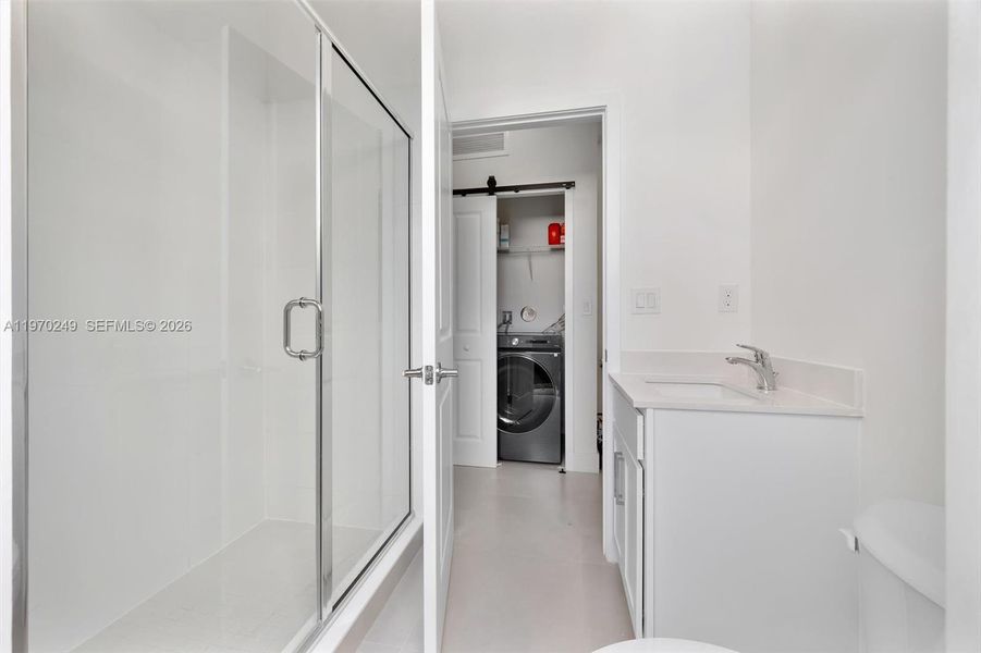 Furnished interior view inside a new home in , Miami (Image 32).