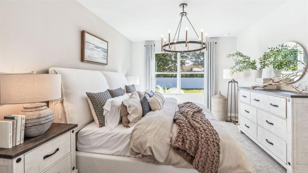 Furnished interior view inside a new home in Coral Lakes - Tradition & Express, Punta Gorda (Image 10).