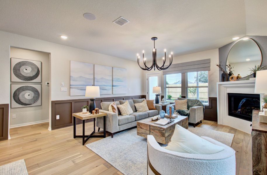 Representative furnished interior of a home built from the Enclave Series - Fiji by DRB Homes in Dauer Ranch, New Braunfels (Image 12).