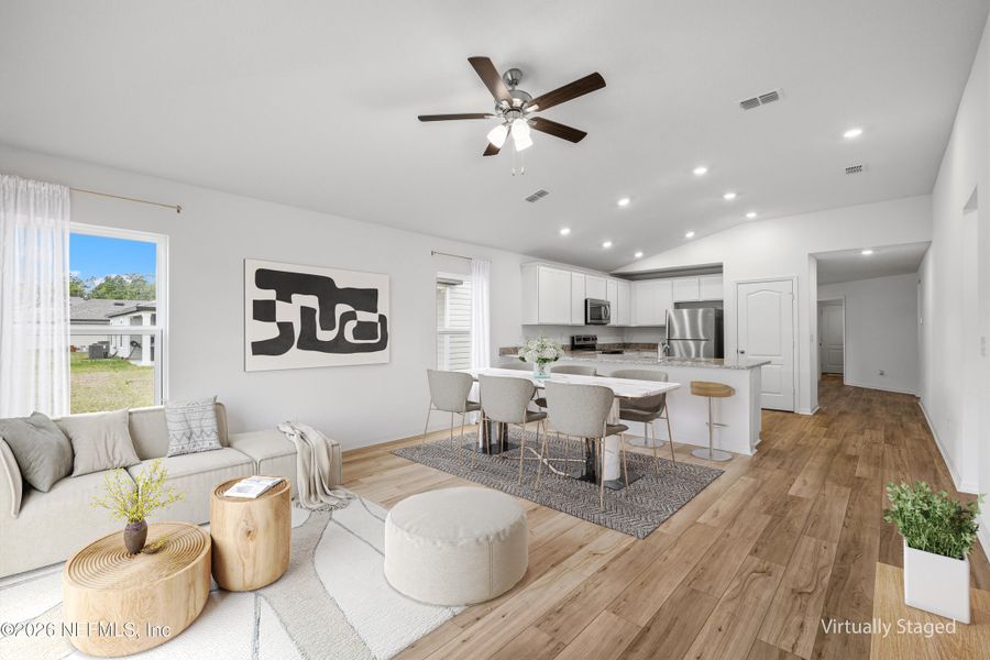 Furnished interior view inside a new home in Westport Landing, Jacksonville (Image 9).