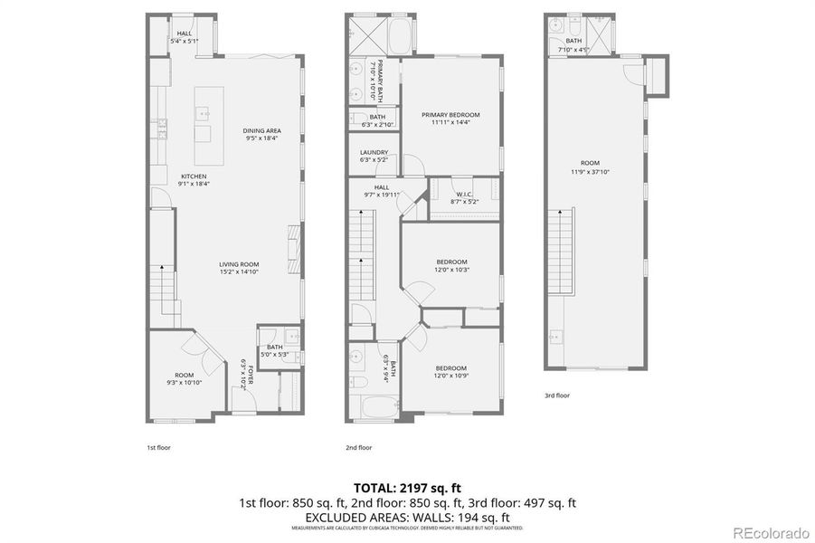 2D floor plan layout of this home in , Denver, CO (Image 22).