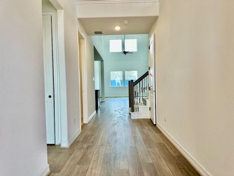 Construction progress – Entry way