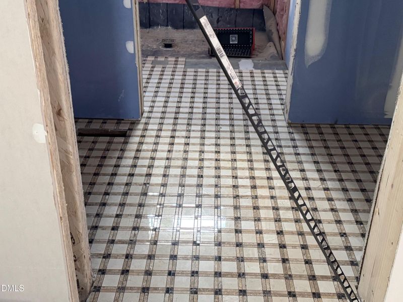 Tile Installation in Pool Bath Tile Installation in Pool Bath