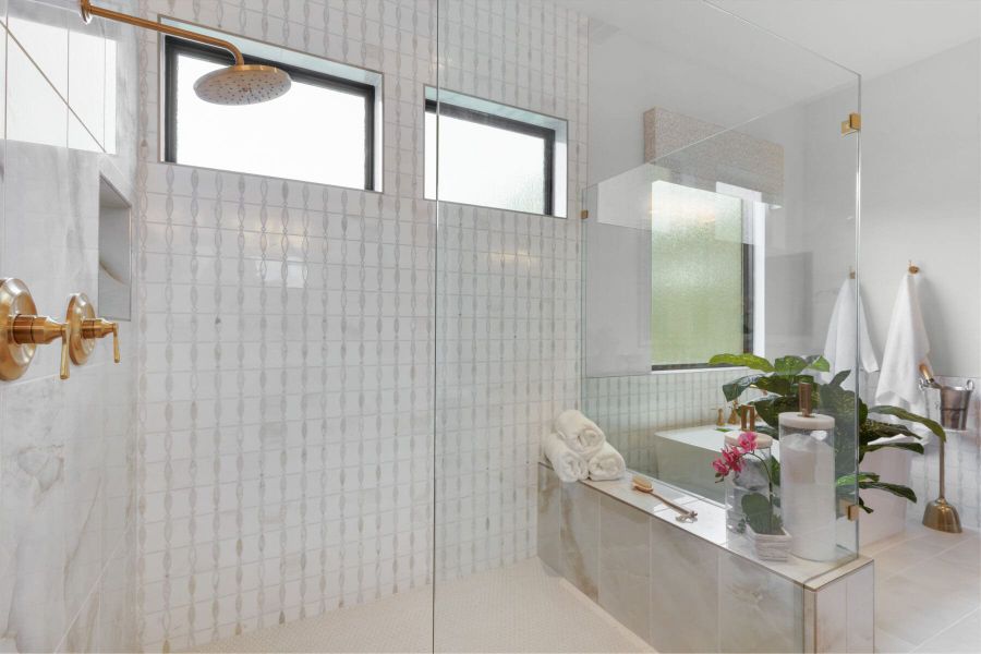 Furnished interior view inside a new home in Enchanted Bluff, Garden Ridge (Image 42).