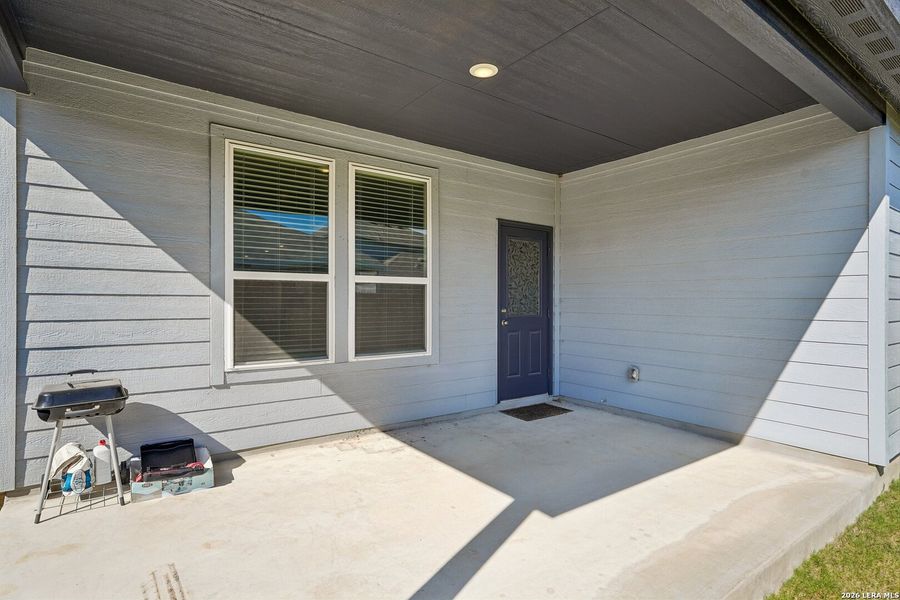 Exterior details and patio area of a home in Dove Song, Marion (Image 3).