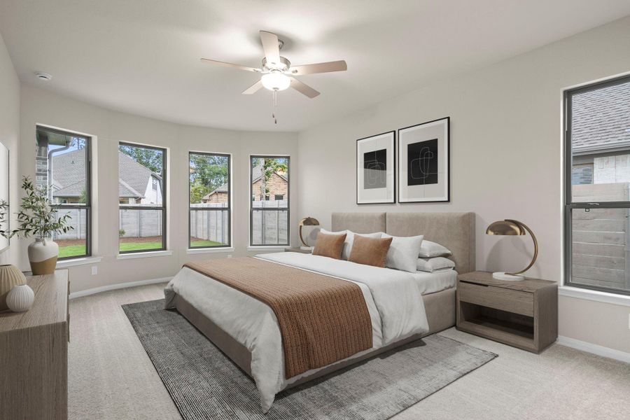 Furnished interior view inside a new home in Two Step Farm, Montgomery (Image 8). Furnished interior view inside a new home in Two Step Farm, Montgomery (Image 8).