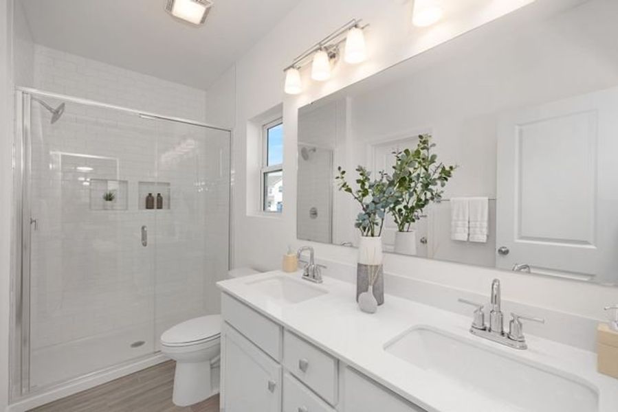 Representative furnished interior of a home built from the Dobson by True Homes in Harpers Landing, Walkertown (Image 15).