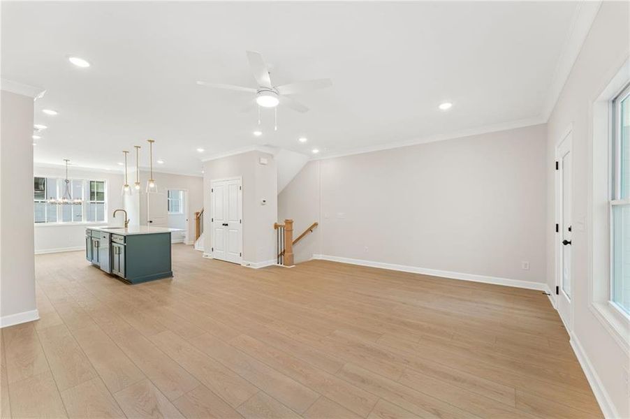 Spacious, unfurnished interior of a new home in Townes at South Main, Kennesaw (Image 20).