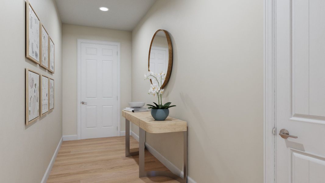 Representative furnished interior of a home built from the Evergreen by Risewell Homes in Country Club Estates, Palm Bay (Image 10).