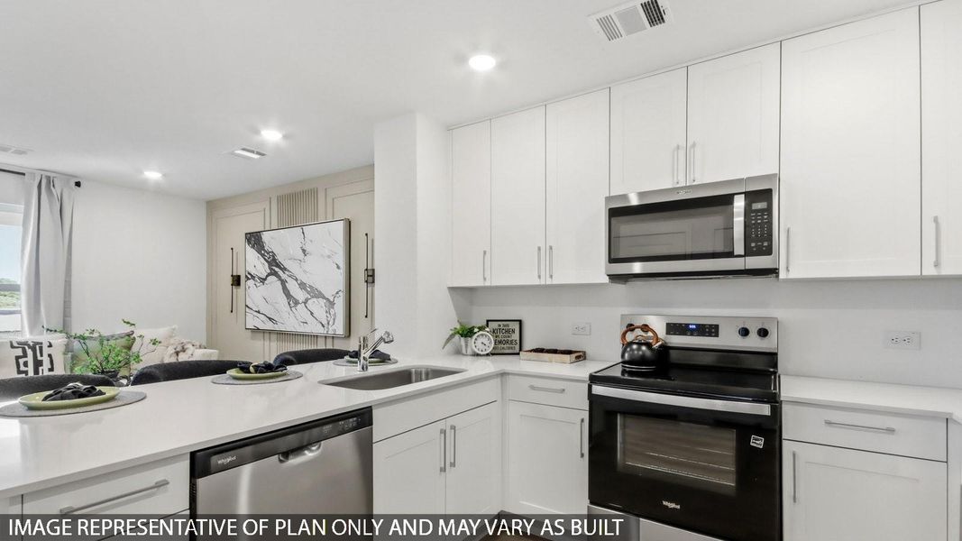 Furnished interior view inside a new home in Baron Village, Conroe (Image 11).