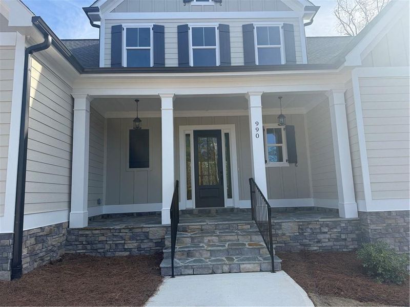 Exterior details and patio area of a home in , Waleska (Image 3).