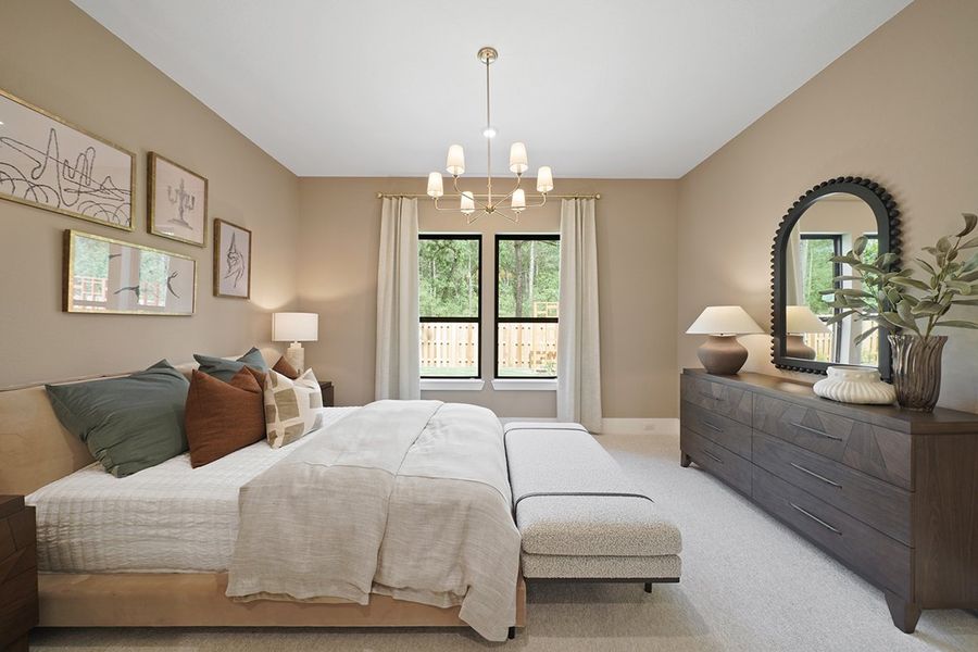 Furnished interior view inside a new home in COLTON - Fedrick Harris, Todd Mission (Image 46).
