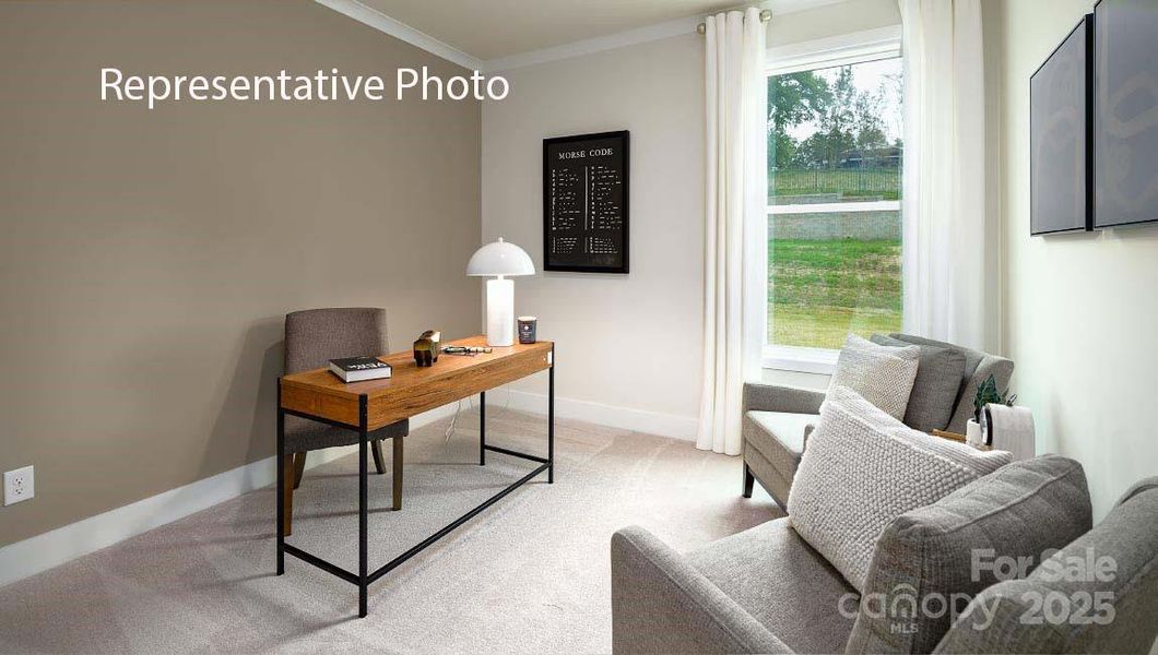 Furnished interior view inside a new home in Sanctuary at Southgate, Indian Trail (Image 13).
