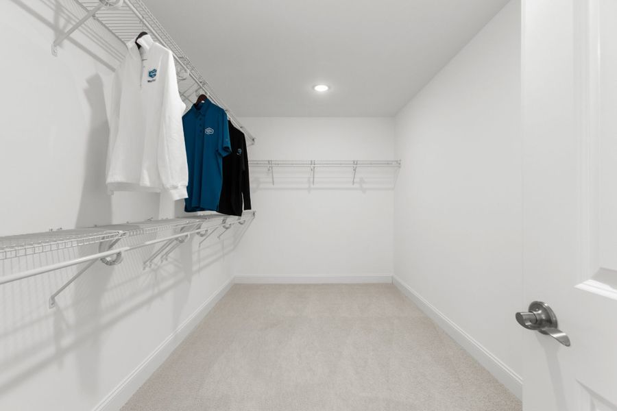 Representative furnished interior of a home built from the Hanover Lux by Keystone Homes NC in Weybridge, Burlington (Image 49).