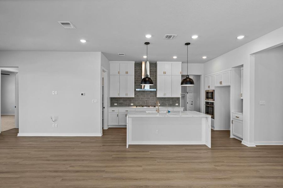 Furnished interior view inside a new home in Lariat, Liberty Hill (Image 15). Furnished interior view inside a new home in Lariat, Liberty Hill (Image 15).