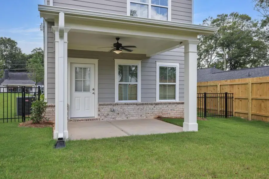 Exterior details and patio area of a home in , Marietta (Image 4). Exterior details and patio area of a home in , Marietta (Image 4).