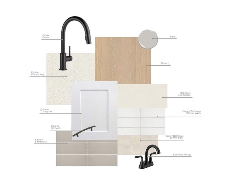 Sample of building materials used in homes in Prairie Collection at The Meadows, Denton (Image 19).