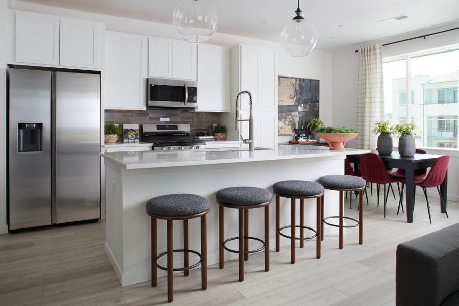 Representative furnished interior of a home built from the Carter by Lokal Homes in Lyric at RidgeGate, Lone Tree (Image 5).
