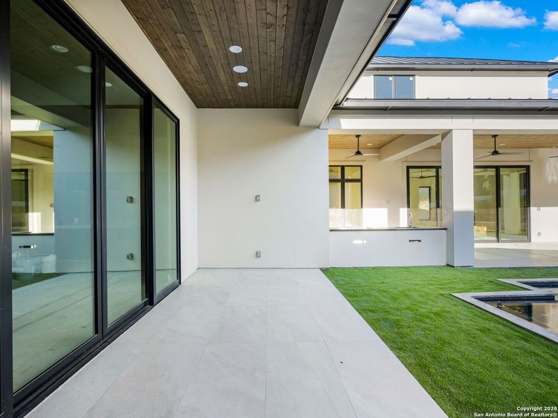 Exterior details and patio area of a home in , San Antonio (Image 22).