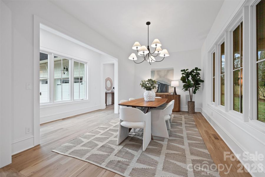 Furnished interior view inside a new home in , Charlotte (Image 6).
