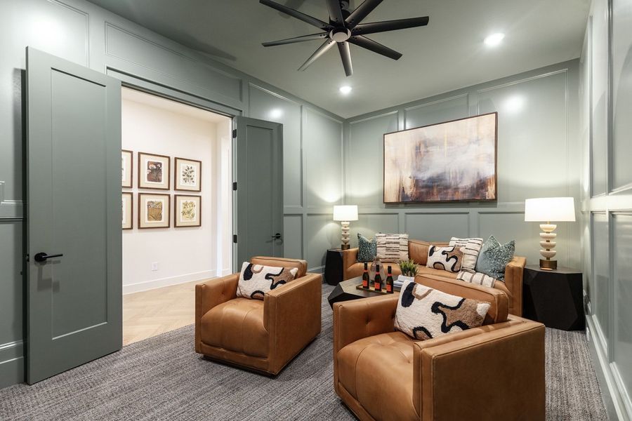 Representative Entertainment Room - some options shown