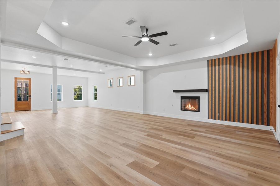 Grand Room without virtually imagined furnishings so see the impressive design elements. Photos 11-16 are the home without the virtual furnishings. Grand Room without virtually imagined furnishings so see the impressive design elements. Photos 11-16 are the home without the virtual furnishings.