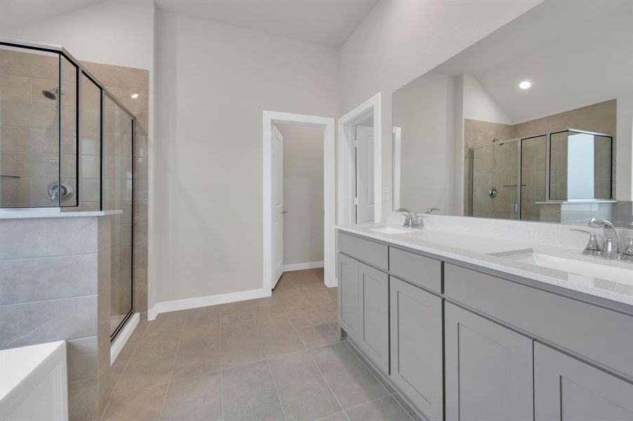 Furnished interior view inside a new home in Mercer Meadows, Royse City (Image 14).