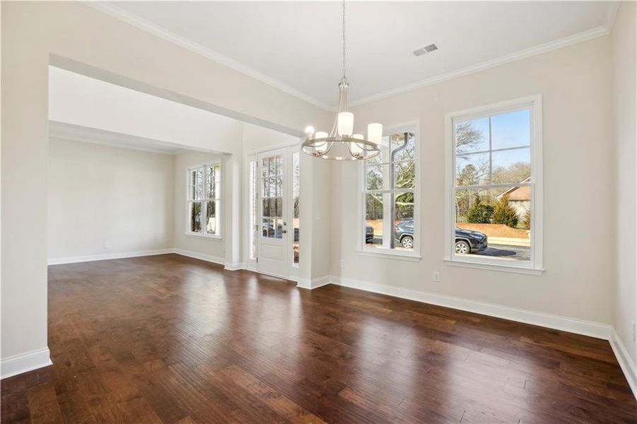 Spacious, unfurnished interior of a new home in , Sugar Hill (Image 7).