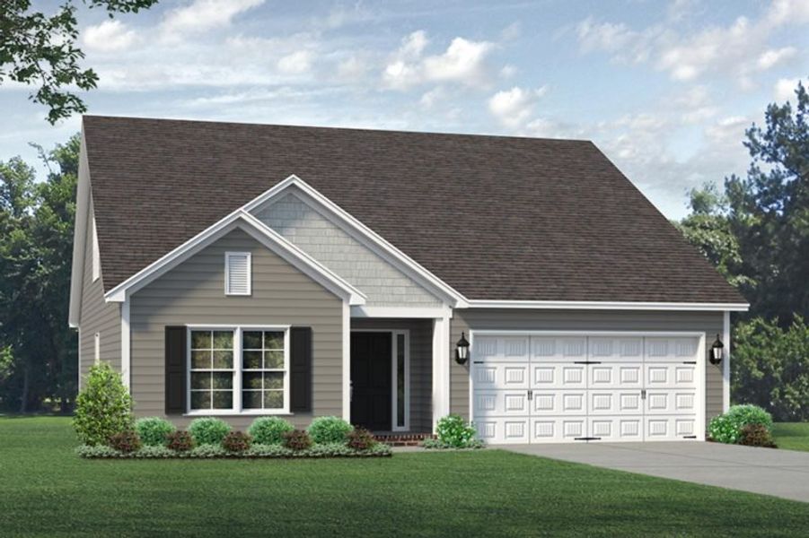 Representative exterior photo of a completed home built from the Ellerbe by Keystone Homes NC in Avondale, Greensboro, NC (Image 32).