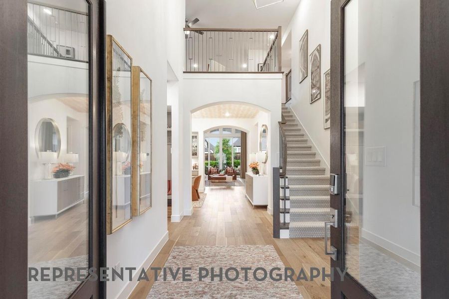 Furnished interior view inside a new home in Bridgeland, Cypress (Image 3).