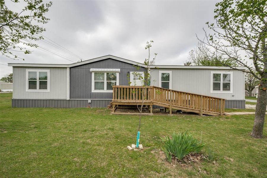 Front of house with ramp Front of house with ramp