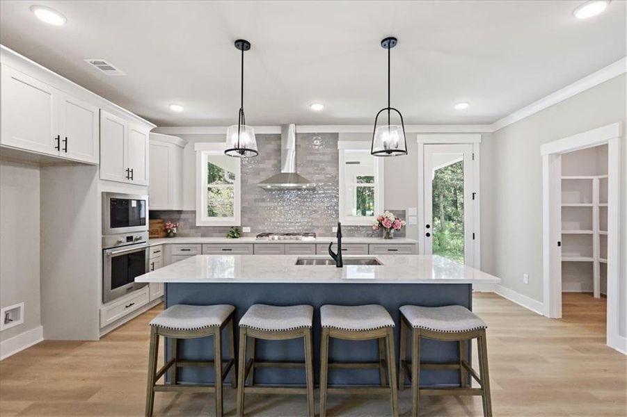 Furnished interior view inside a new home in , Monroe (Image 18).