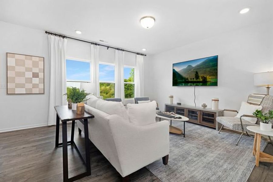 Representative furnished interior of a home built from the Whitney by True Homes in Harpers Landing, Walkertown (Image 11).