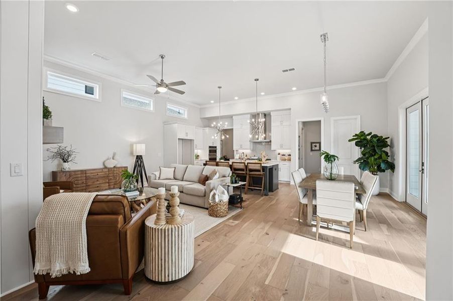 Furnished interior view inside a new home in Promenade at Sawnee Village, Cumming (Image 37).