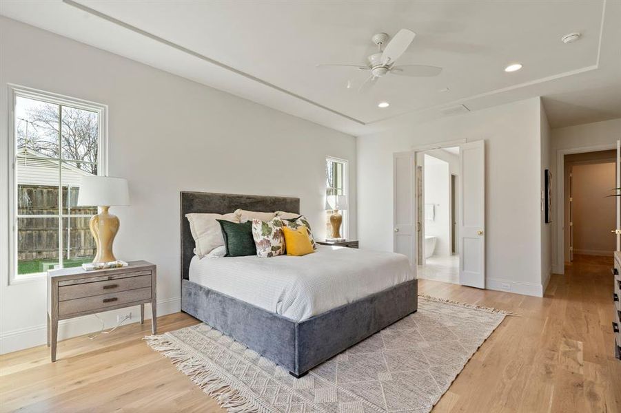 Furnished interior view inside a new home in , Dallas (Image 30).