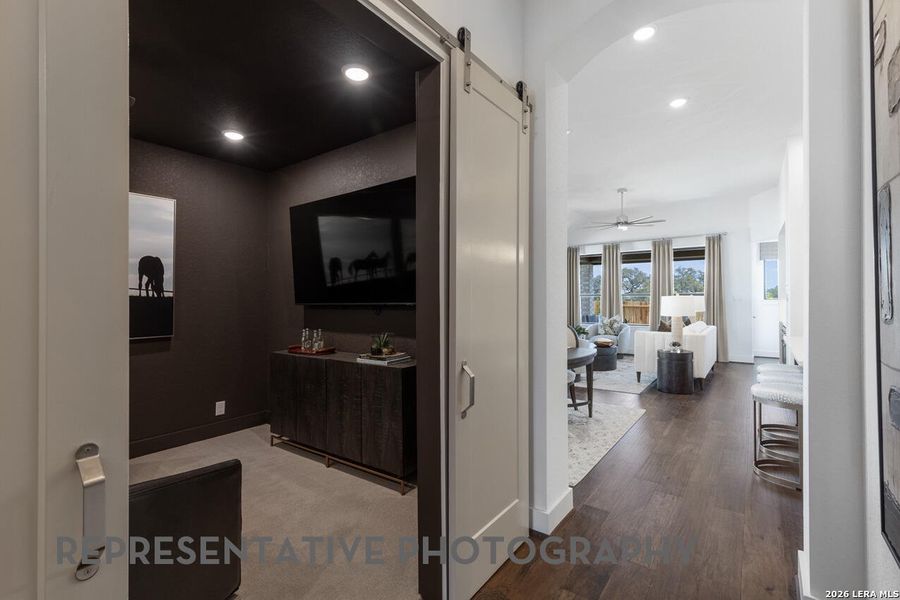Furnished interior view inside a new home in Prominence, San Antonio (Image 10).