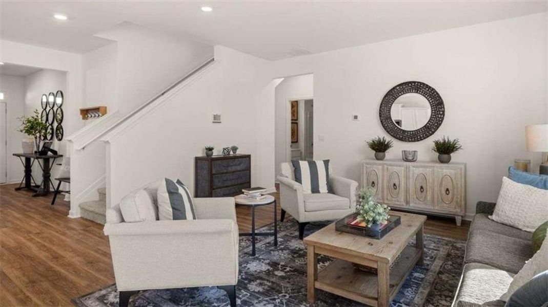 Furnished interior view inside a new home in Poplar Preserve, Newnan (Image 29).
