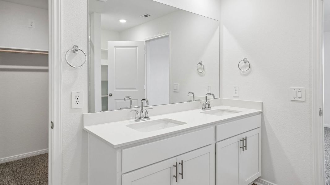 Furnished interior view inside a new home in Prairie Lakes, Buda (Image 13).
