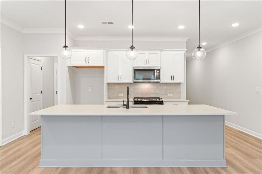 Furnished interior view inside a new home in Bluffs at Bells Ferry, Marietta (Image 7).